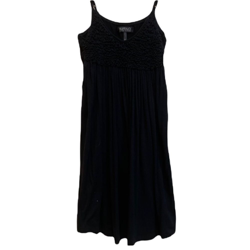 Black Tank Scrunched Dress